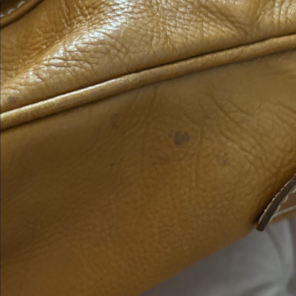 Marc Jacobs Camel color Leather Satchel with Silver Accents - Picture 8 of 12